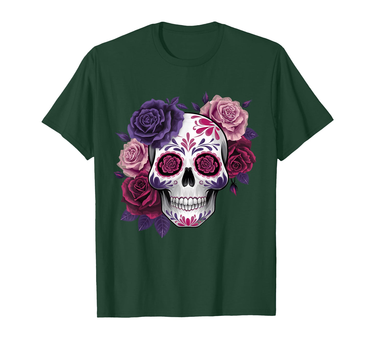 Dia De Los Muertos Costume Day of The Dead Sugar Skull T-Shirt