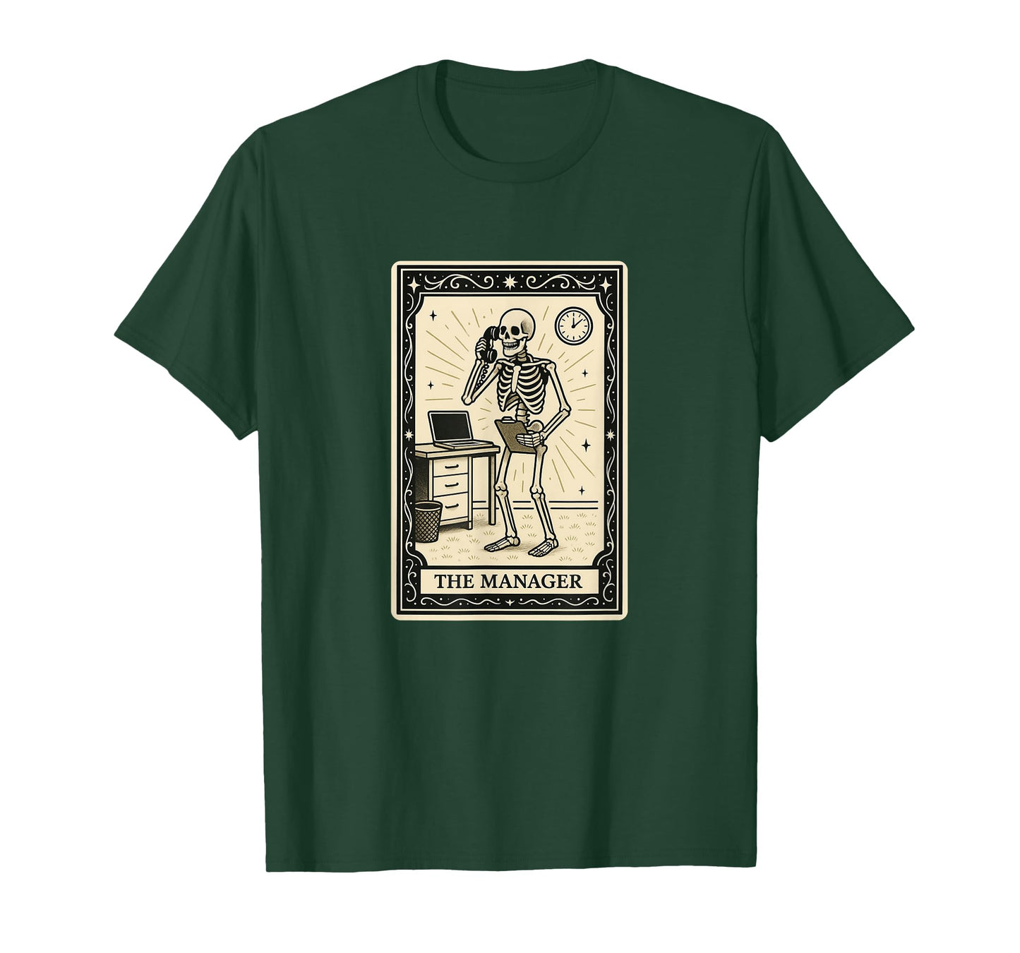The Manager Tarot Card - Spooky Gothic Management Boss Work T-Shirt