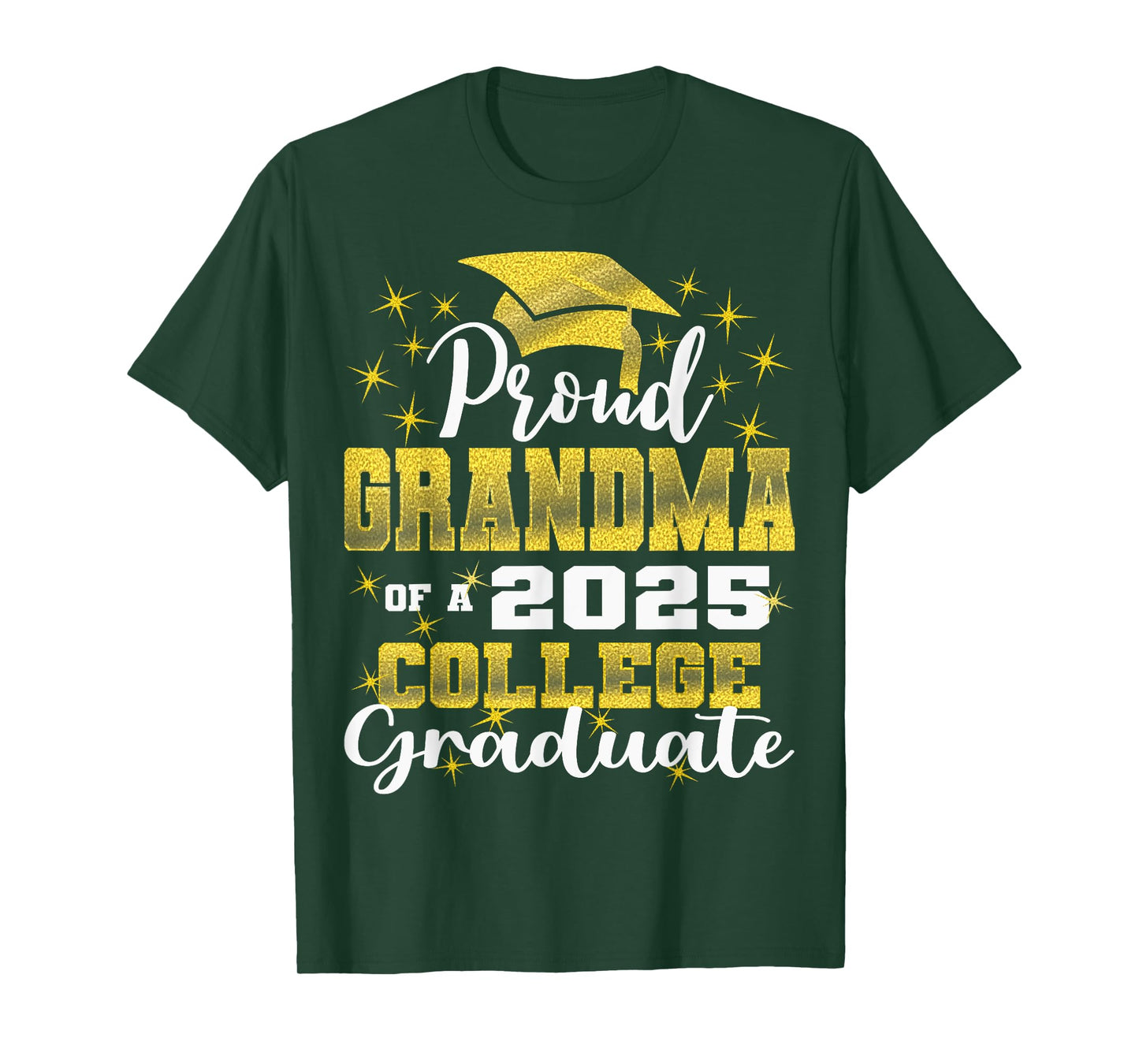 Proud Grandma of 2025 College Graduate Family 24 Graduation T-Shirt