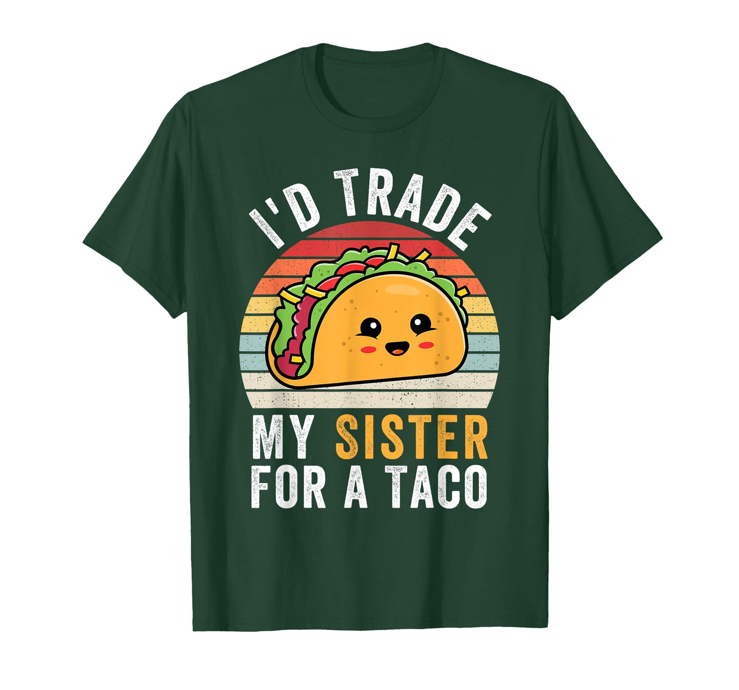 I'd Trade My Sister For A Taco Funny Taco Cinco De Mayo Boys T-Shirt