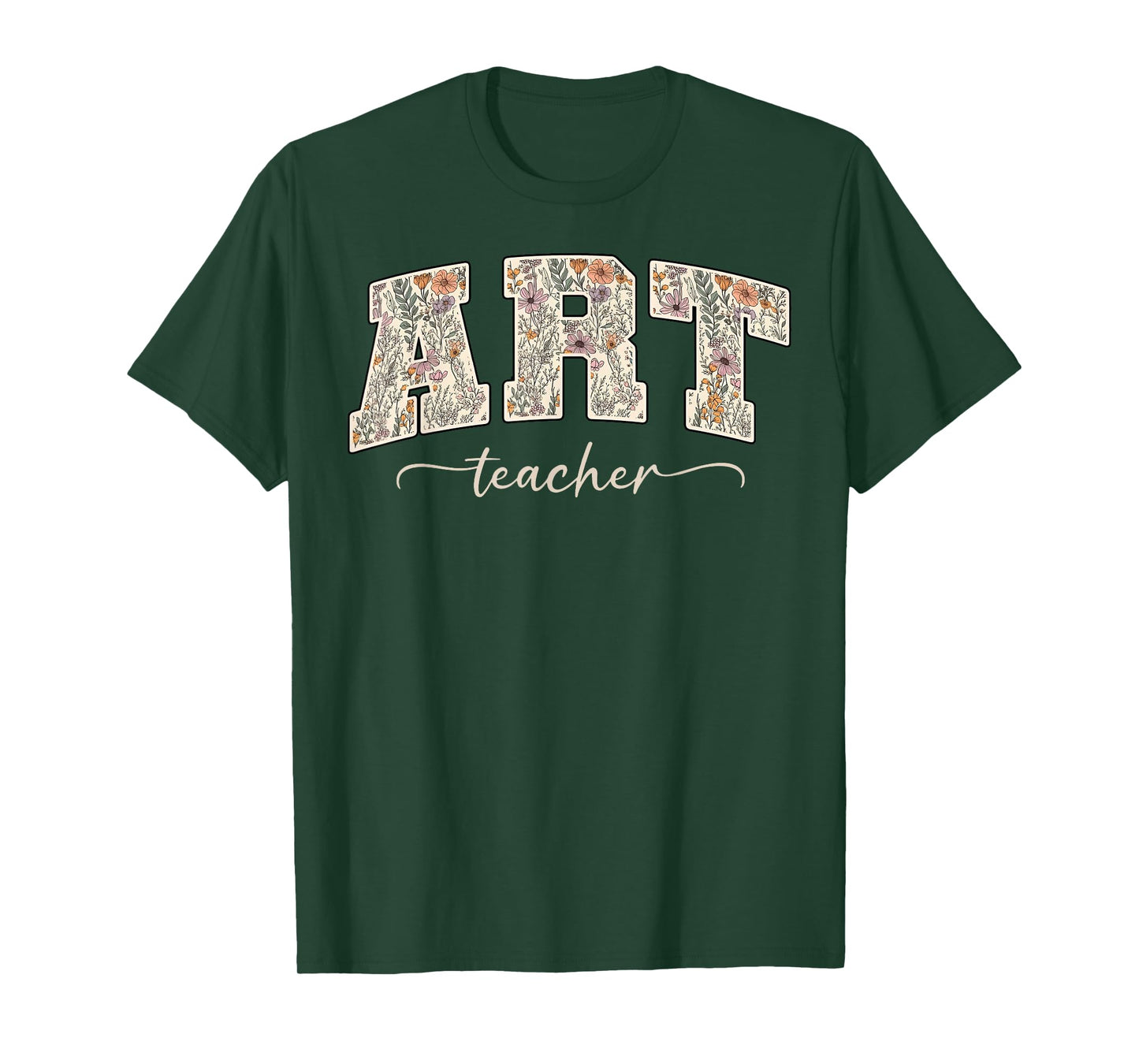 Art Teacher Floral Artist Wildflower Painter Teacher T-Shirt