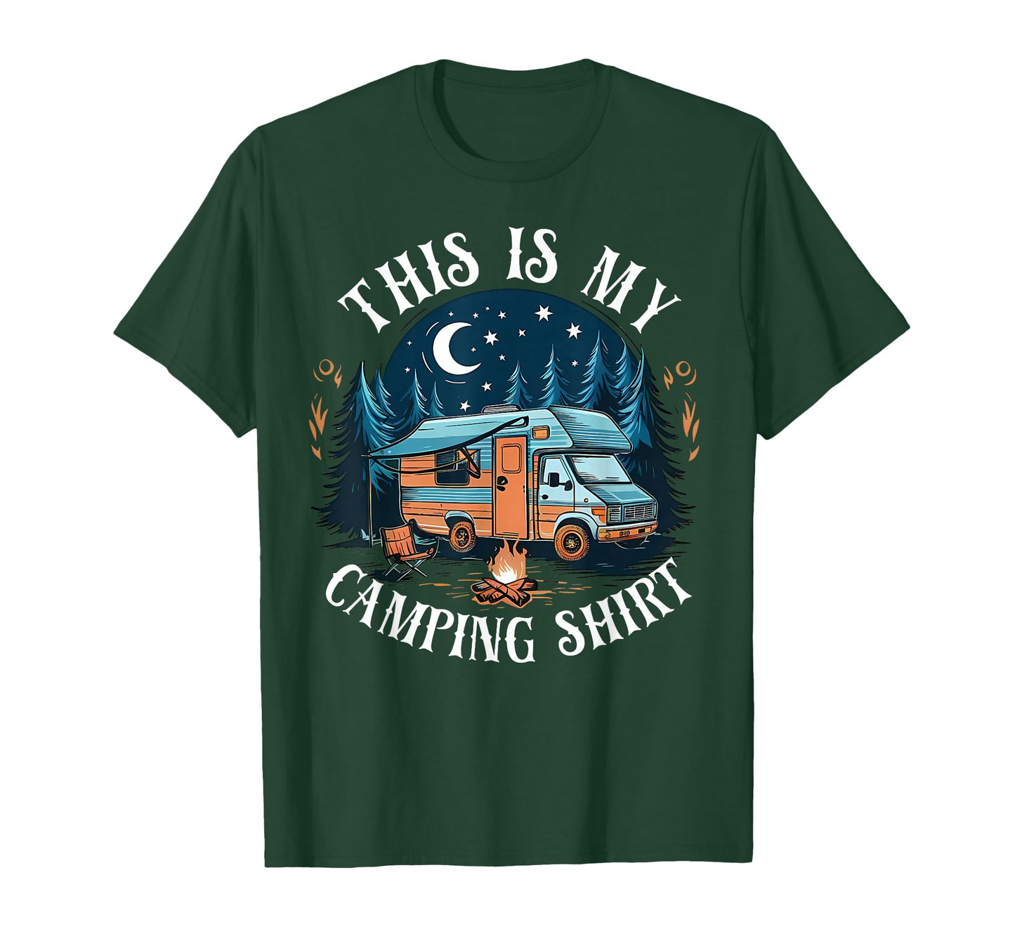 This is My Camping Shirt Funny Camper Hiking Men Women T-Shirt