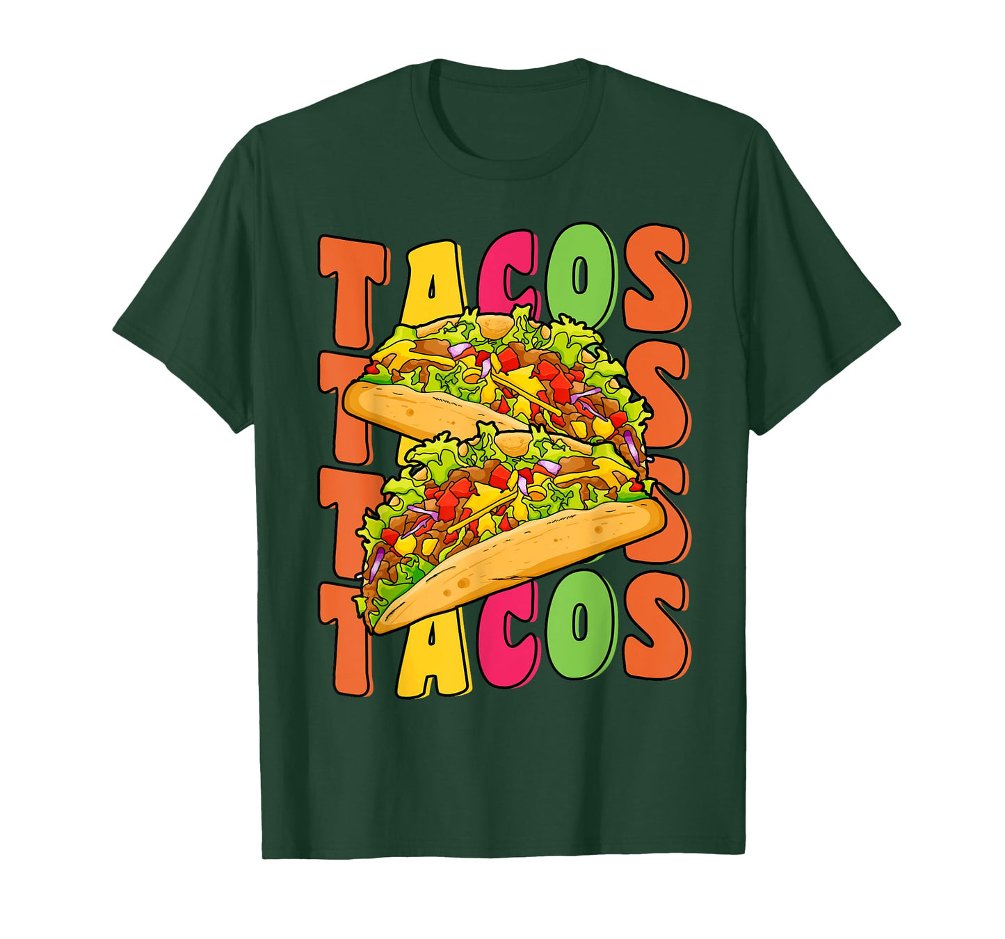 Groovy Taco Tuesday Retro Funny Taco Lover Cinco De Mayo T-Shirt