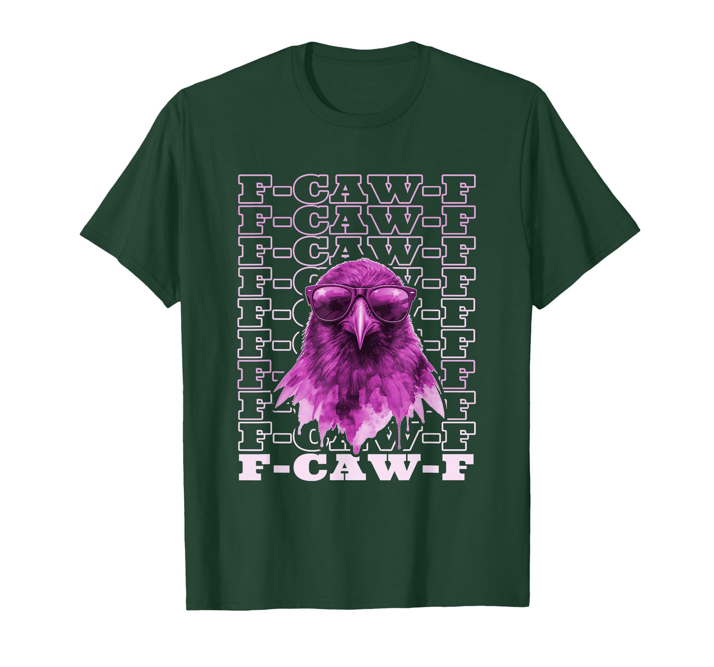 F-Caw-F Funny Retro Crow Raven Meme Men Women T-Shirt