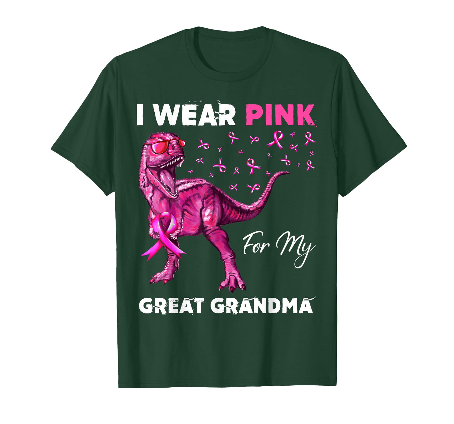 I Wear Pink For My Great Grandma Breast Cancer Awareness T-Shirt