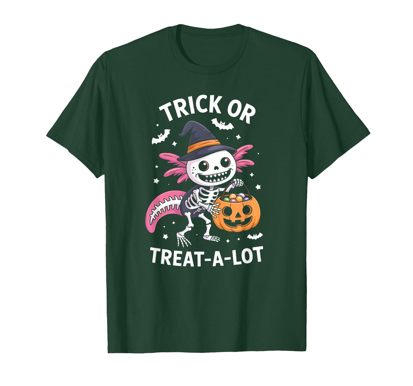 Trick or Treat A Lotl Axolotl Halloween Costume Toddler Kids T-Shirt
