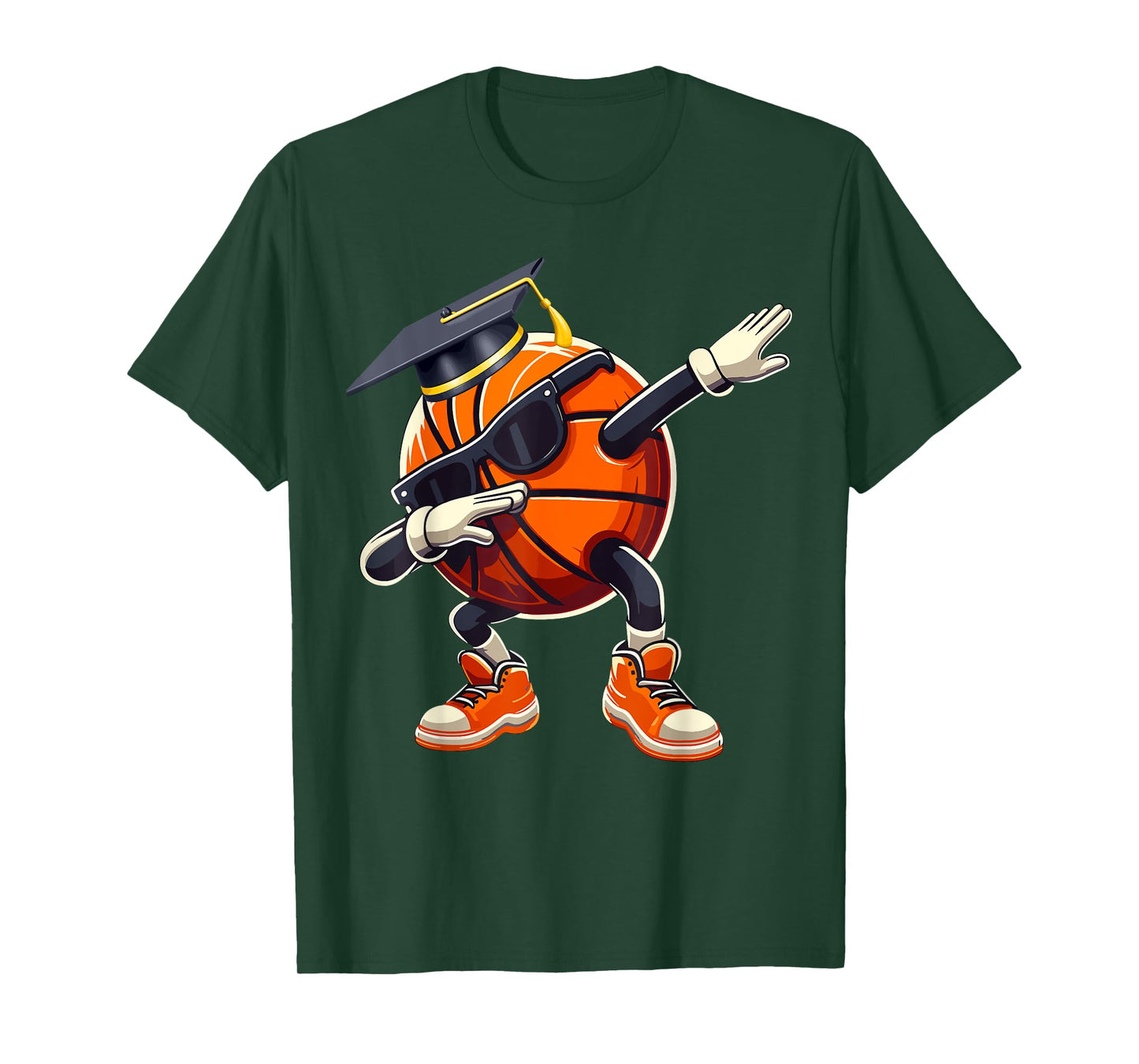 Senior 2025 Dabbing Basketball Ball Class Of 2025 Graduation T-Shirt