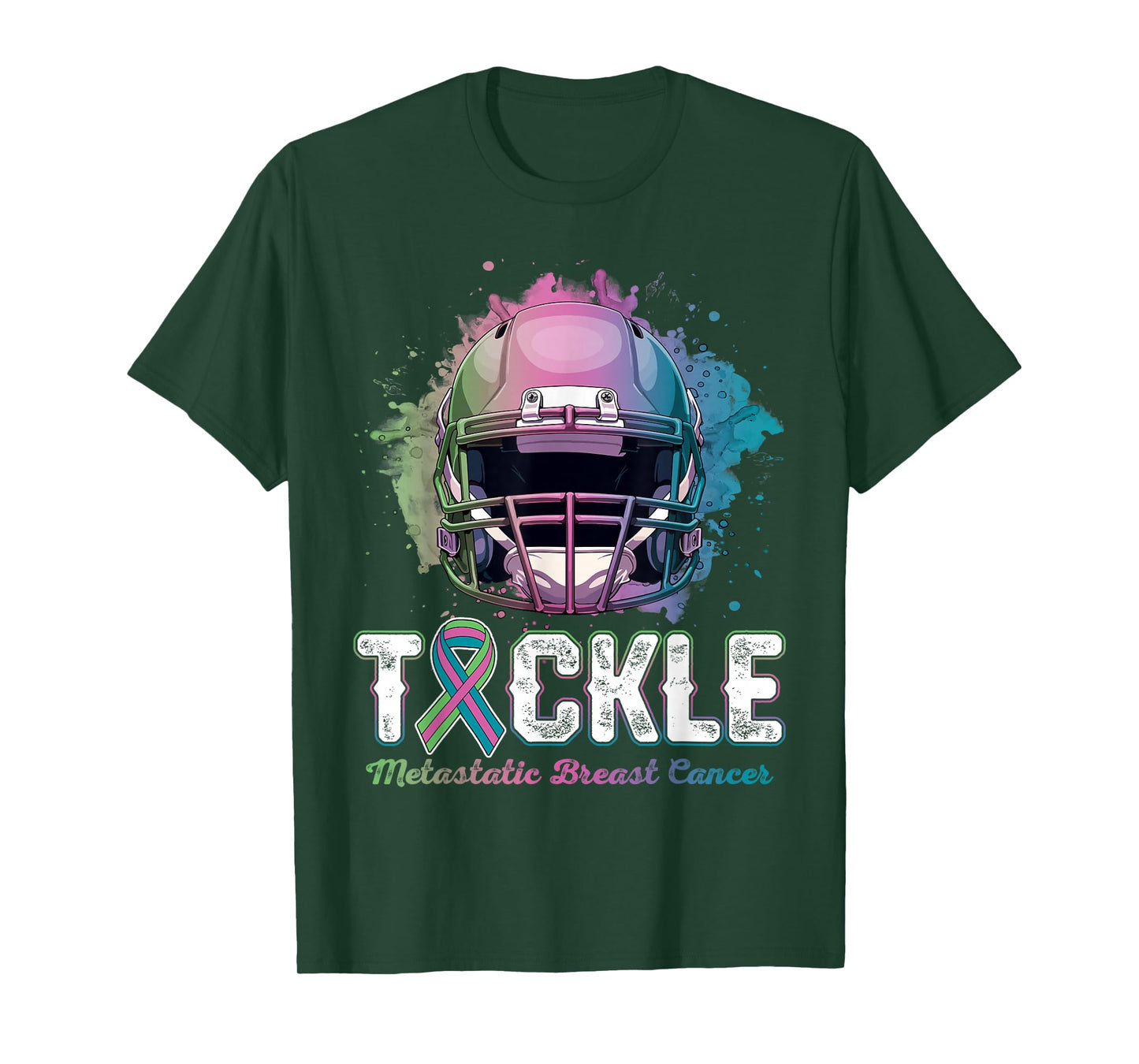Tackle Metastatic Breast Cancer Awareness Day Football Women T-Shirt