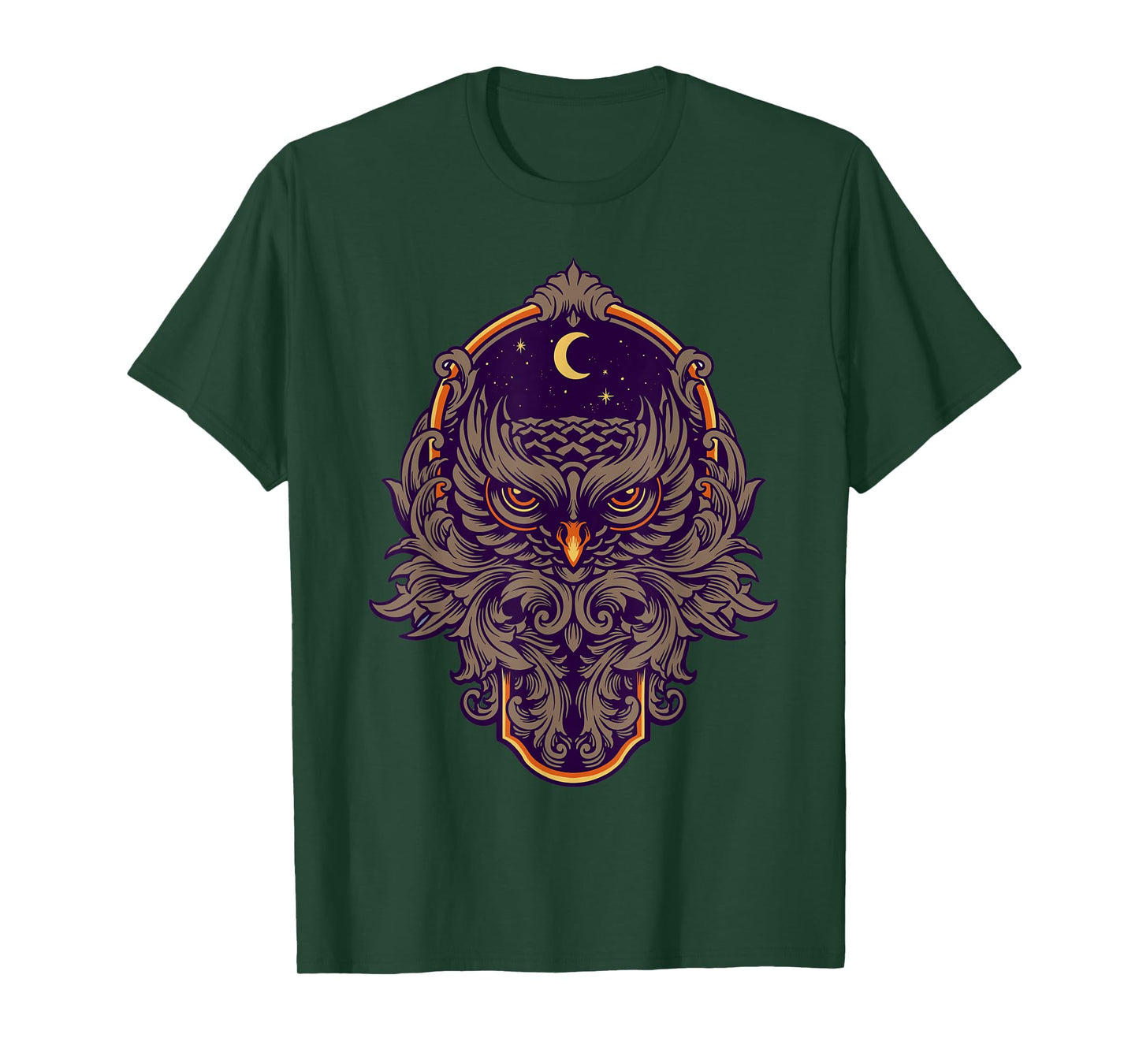 Warrior Owl Frame Ornaments T-Shirt