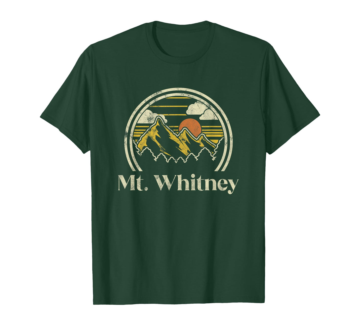 Mt. Whitney Mountains California Hiking Outdoors Vintage T-Shirt