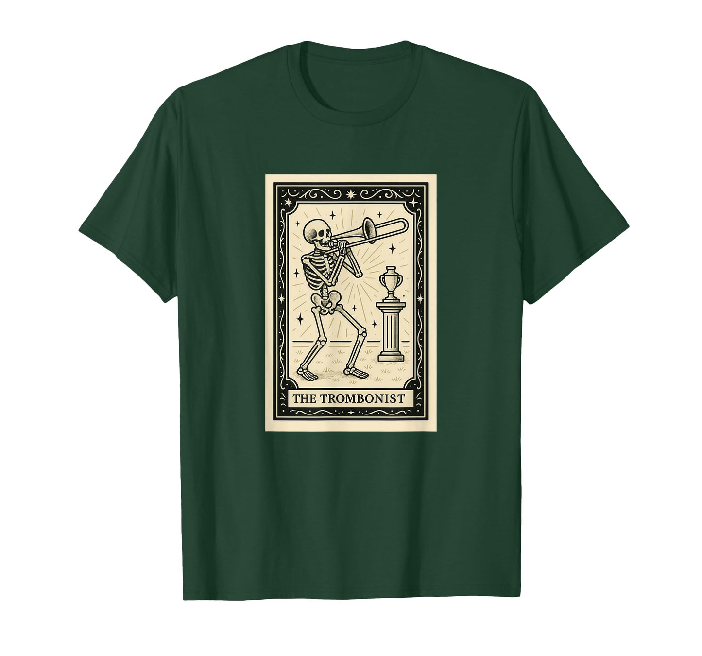 Trombonist Tarot Card - Halloween Spooky Gothic Trombone T-Shirt