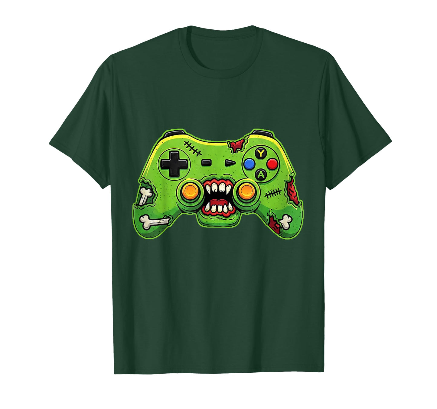 Halloween Skeleton Zombie Gaming Controllers Mummy. T-Shirt