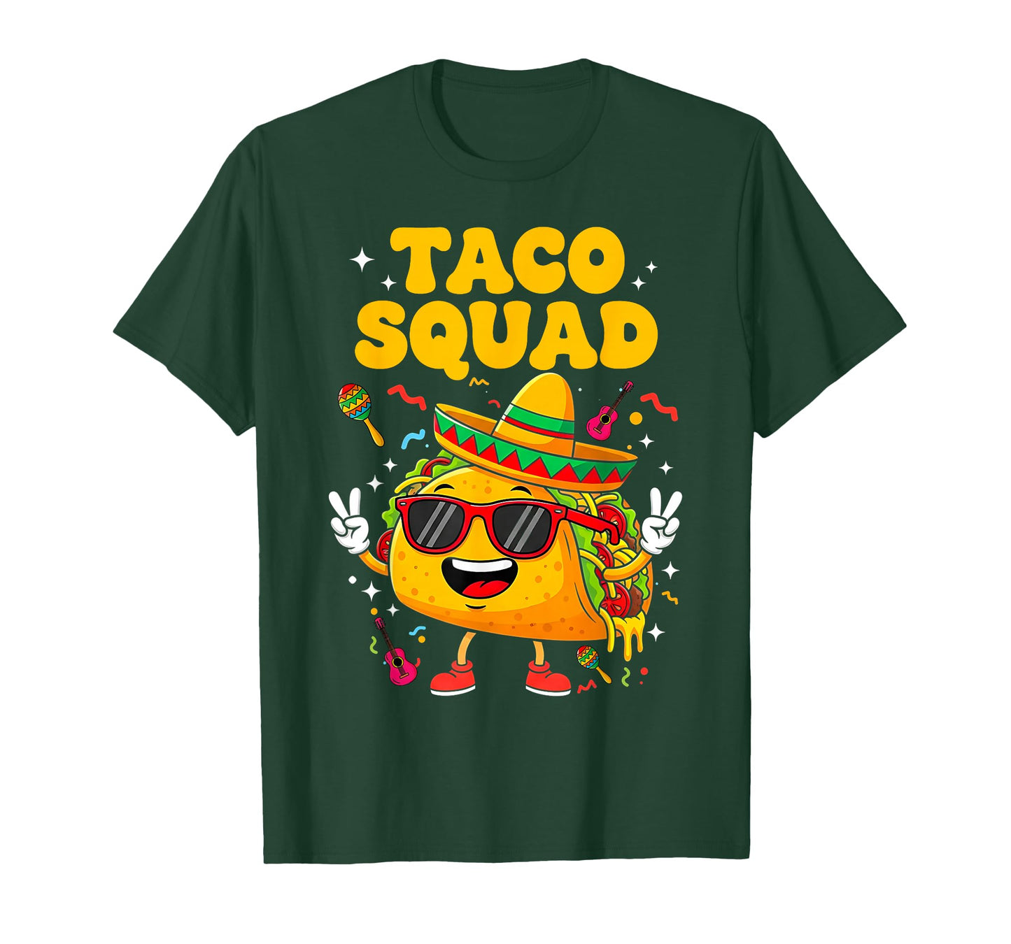 Taco Squad Cinco De Mayo Funny Mexican Food Costume T-Shirt