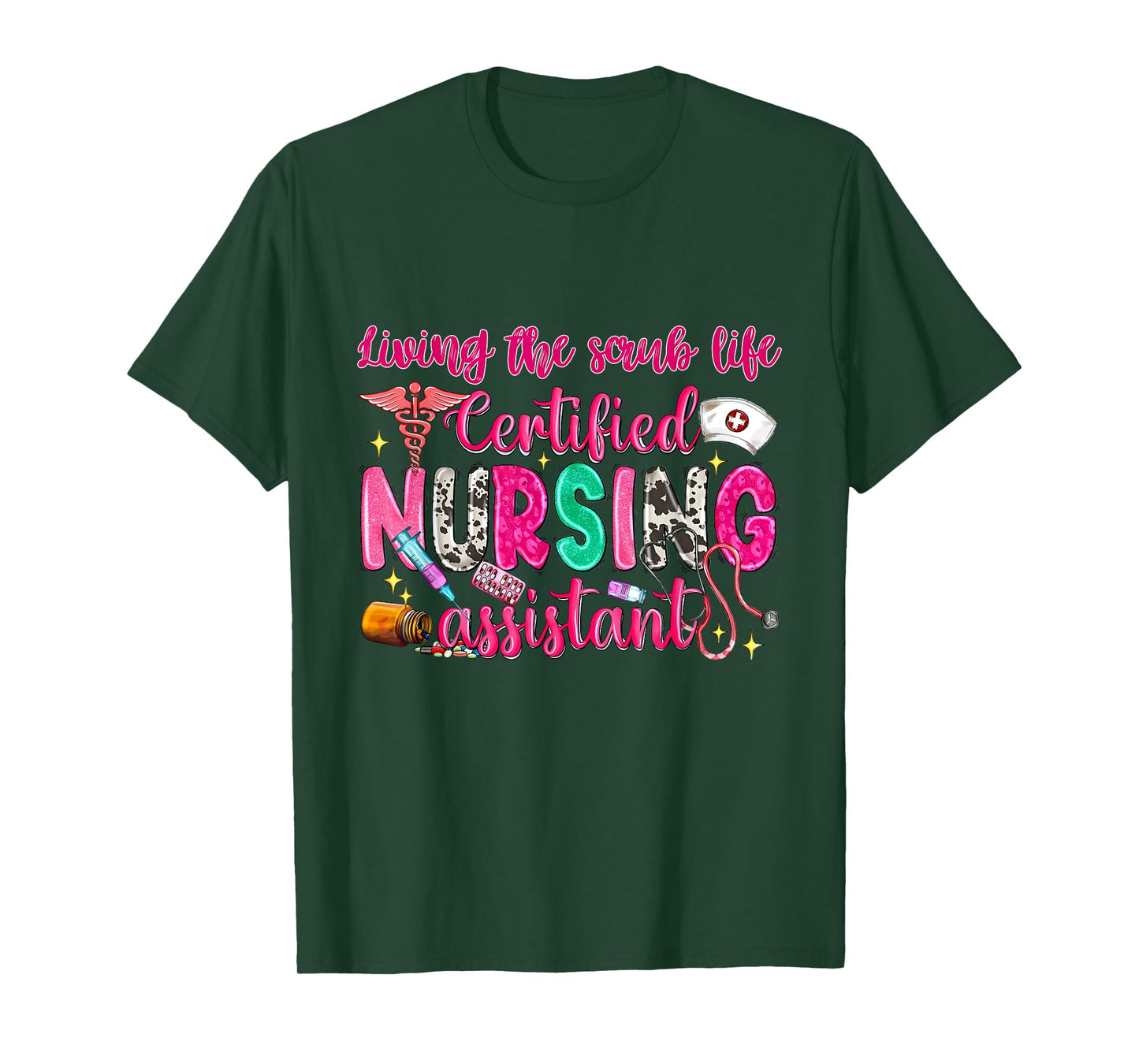 Living the Scrubs Life| Certified Nursing Assistant | Cna T-Shirt