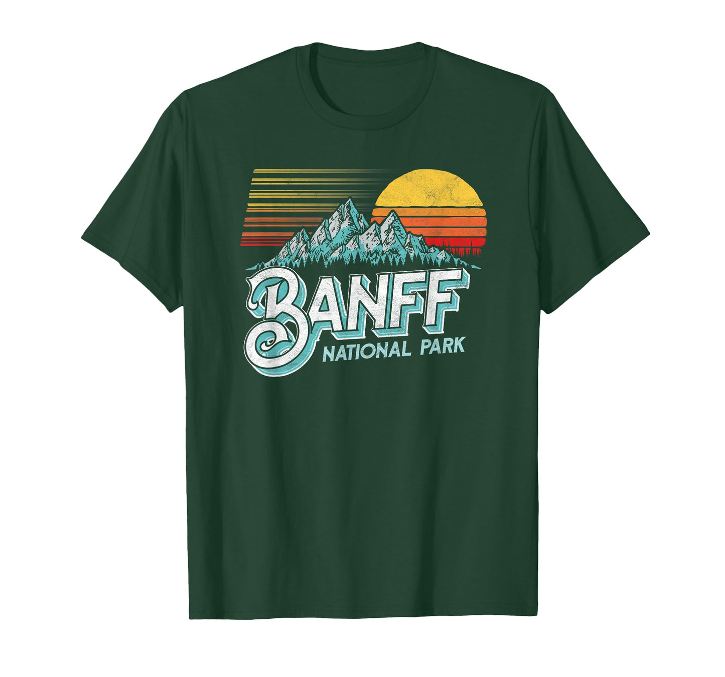 Banff National Park Alberta Canada Vintage Mountain T-Shirt