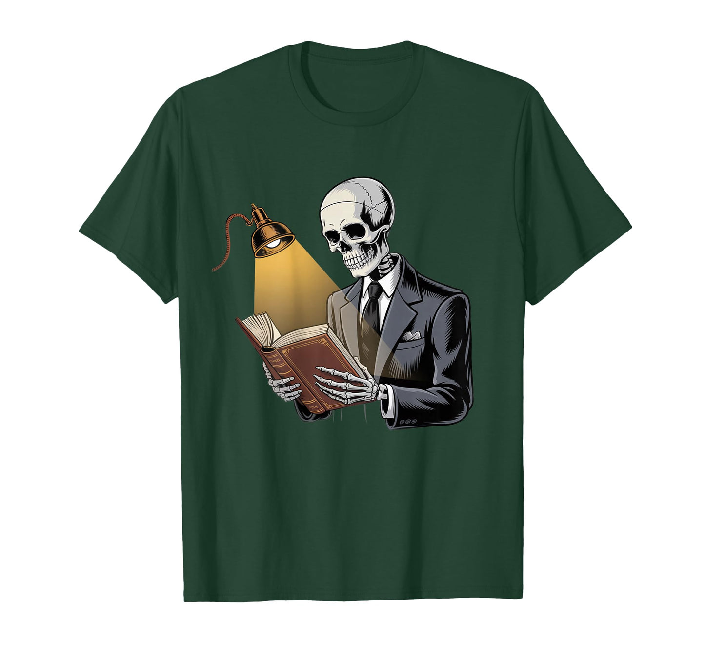 Backprinted Reader Skeleton Reading Memes Read Return Repeat T-Shirt