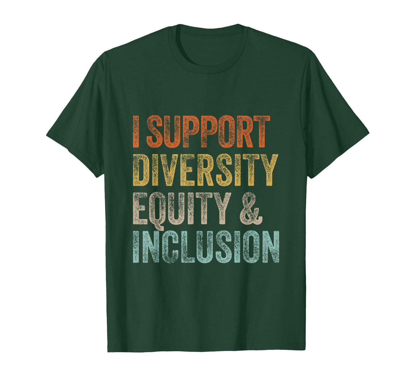 I Support Diversity Equity And Inclusion Mental Health Unity T-Shirt
