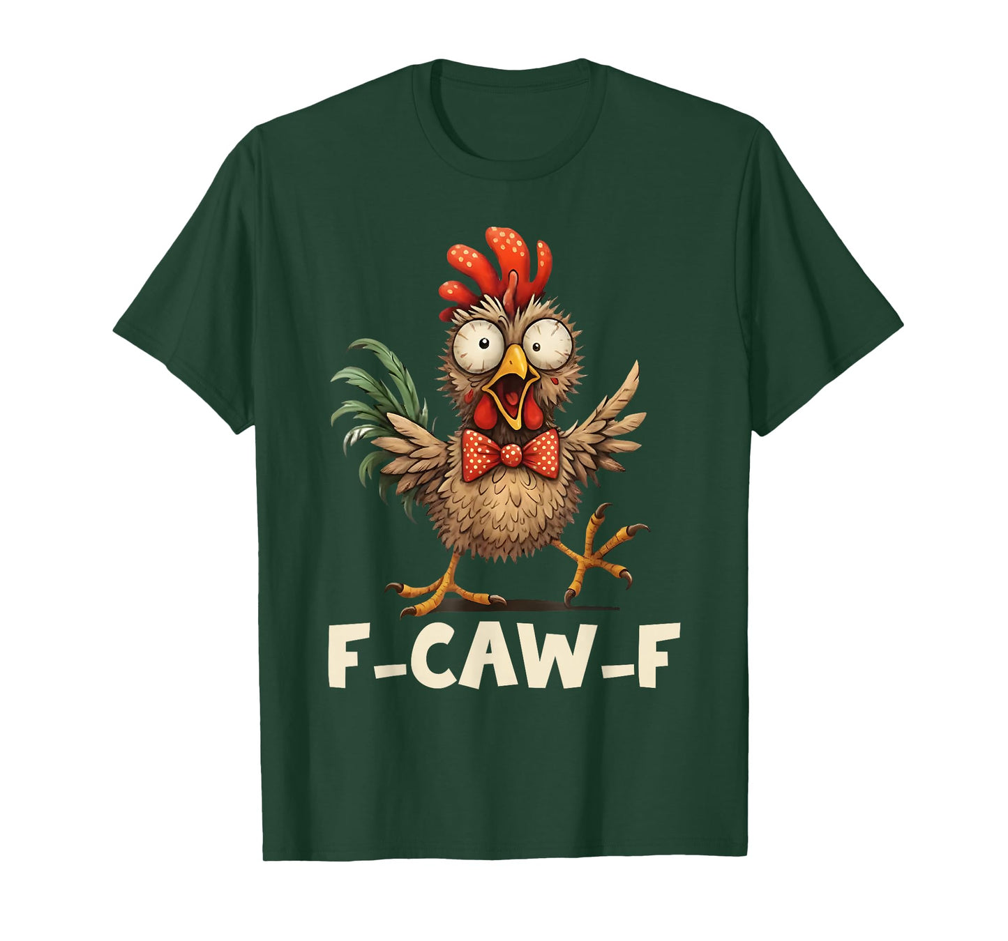 Funny F-CAW-F Chicken Tired Rooster Meme T-Shirt