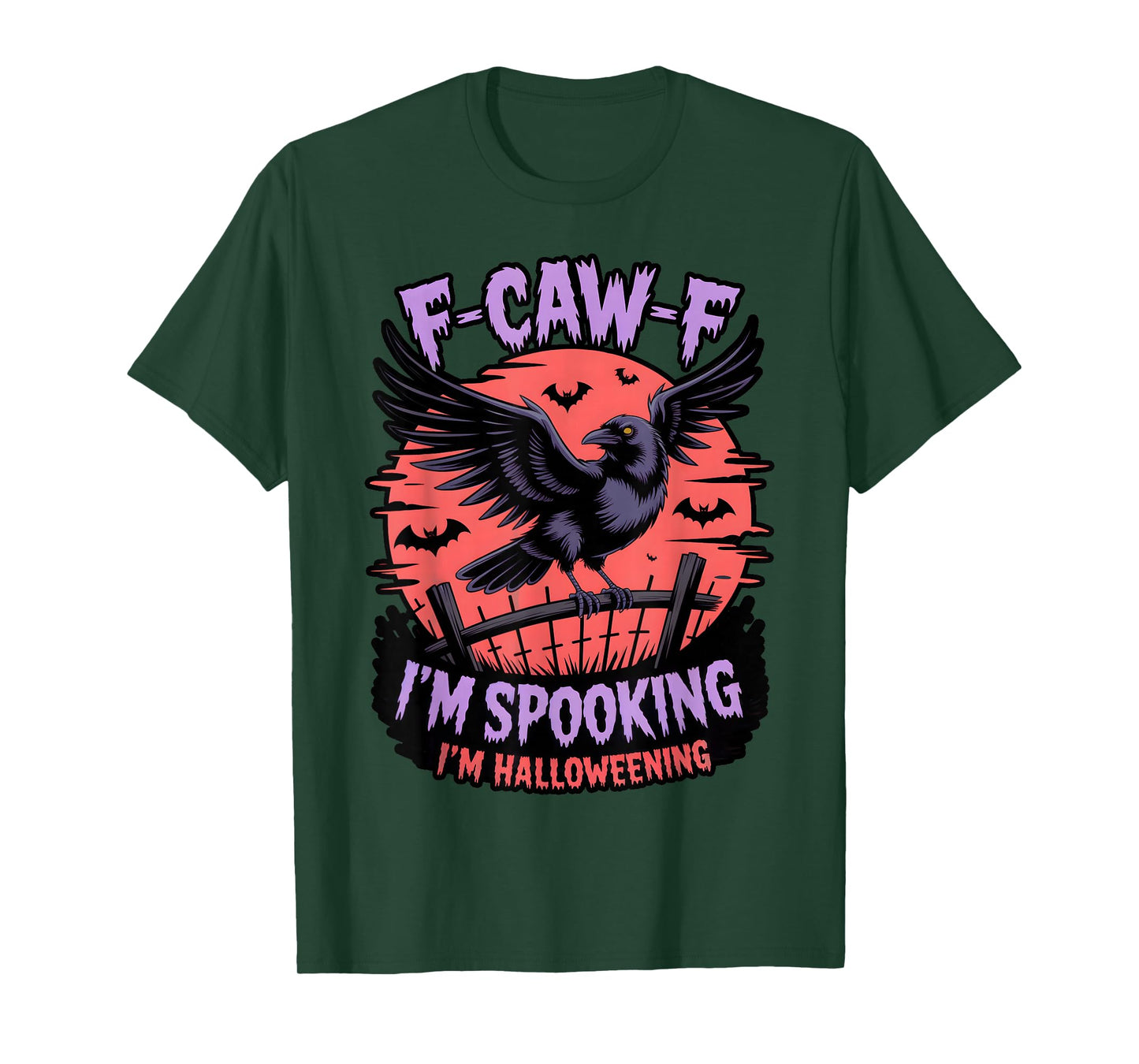 Black Crow, F-Caw-F Funny Black Bird Moon Bird Lover f-caw-f T-Shirt