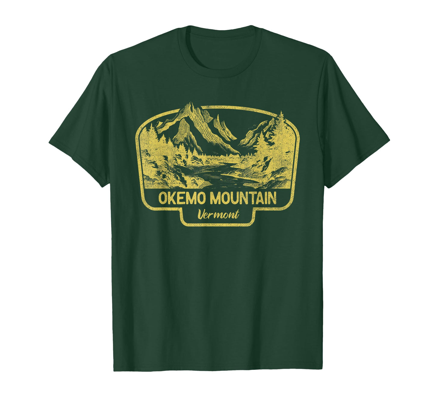 Okemo Mountain Mountains Vermont Hiking Outdoors Vintage T-Shirt