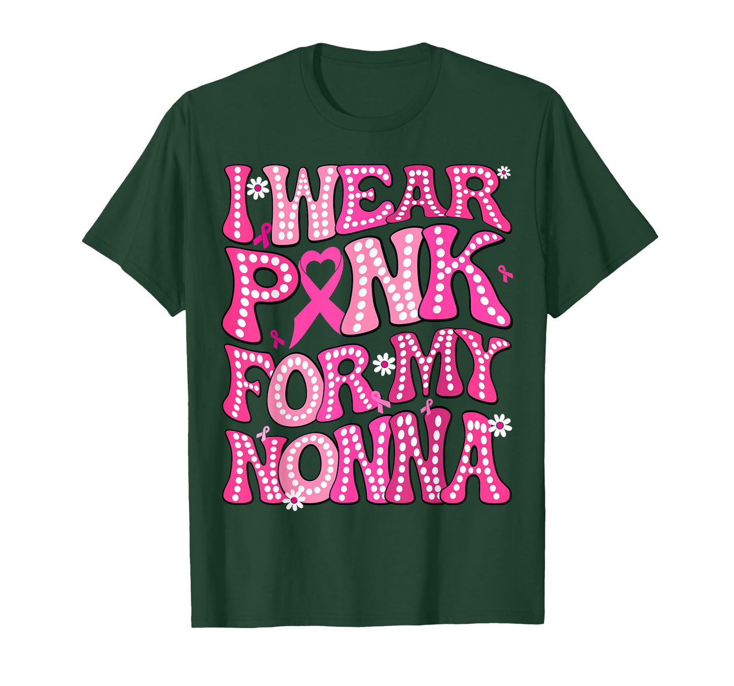 I Wear Pink For My Nonna Fight Breast Cancer Awareness T-Shirt