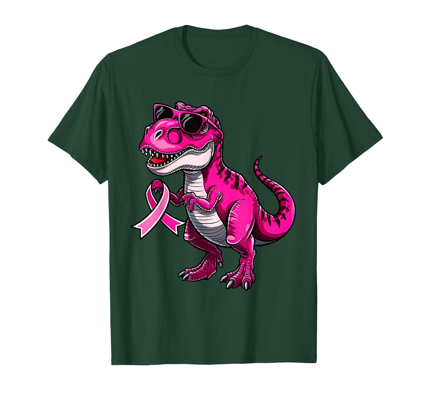 In October We Wear Pink Dinosaur Breast Cancer Awareness T-Shirt