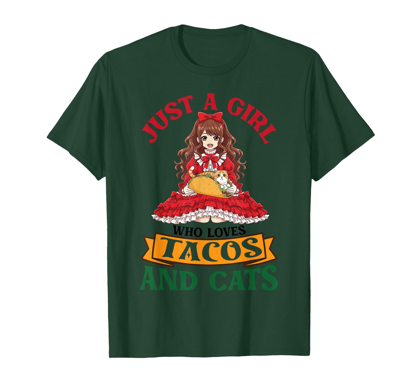 Just A Girl Who Loves Tacos and Scottish Fold Cats Mother T-Shirt