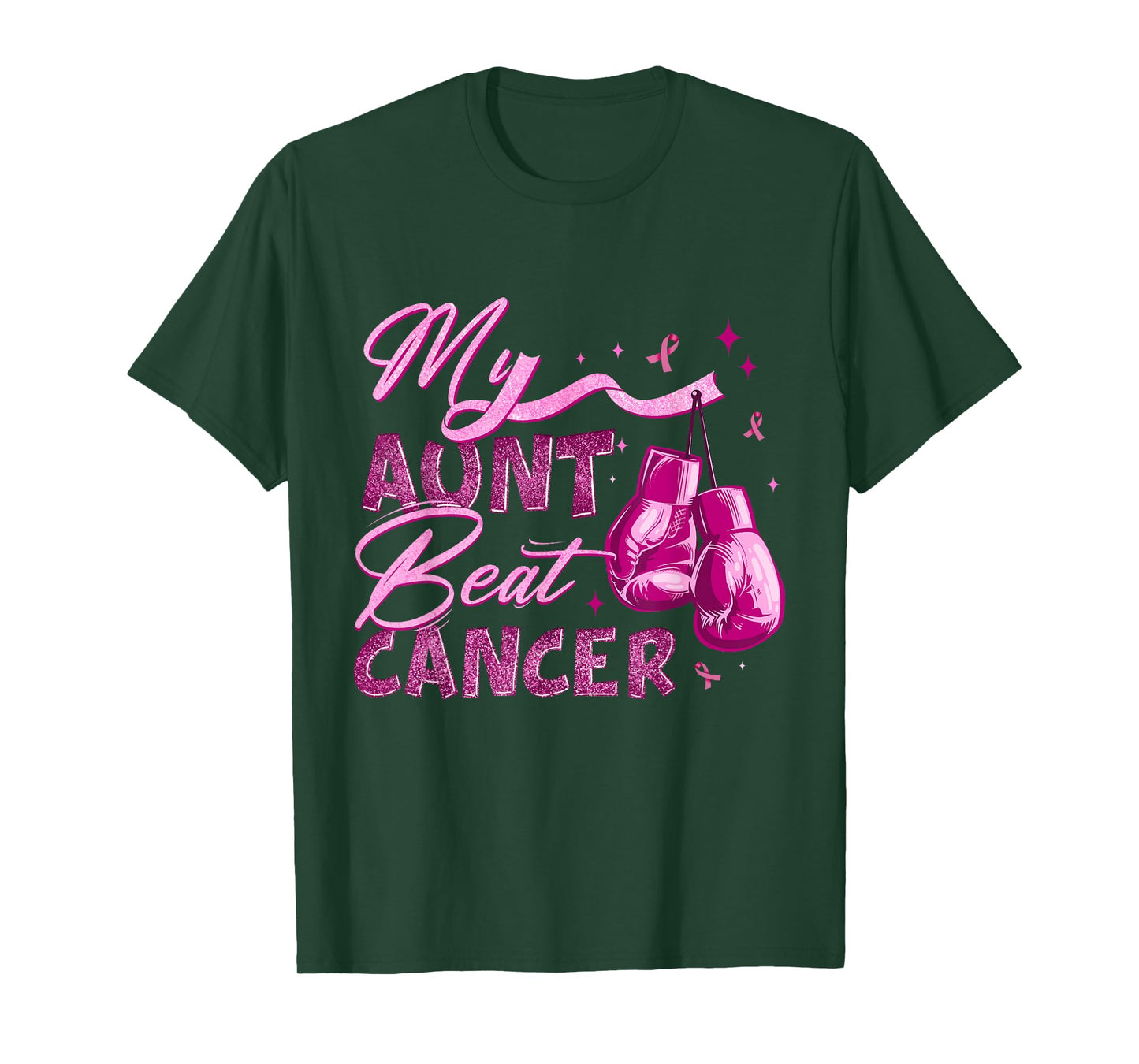 My Aunt Beat Cancer Breast Cancer Awareness Support Squad T-Shirt