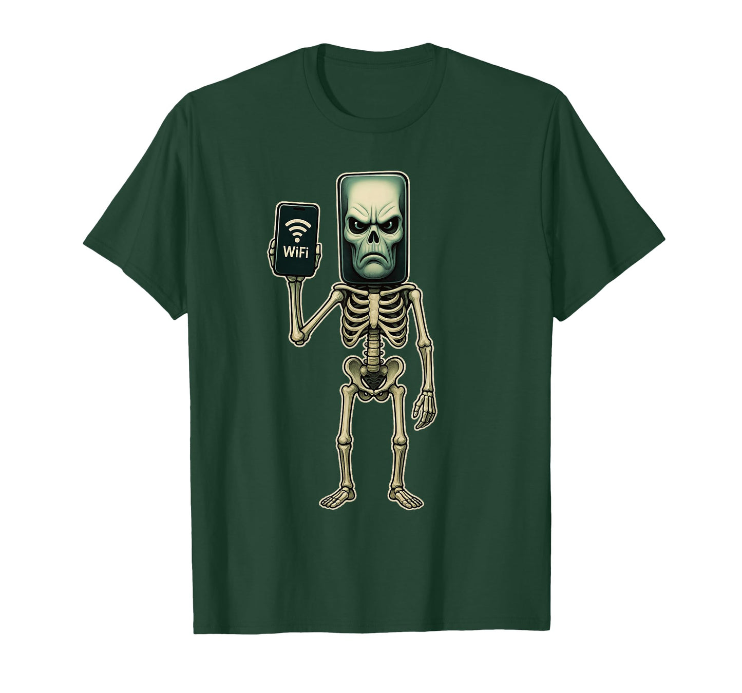 Pot Hotspot - Funny Halloween Brainrot Skeleton Kids Meme T-Shirt