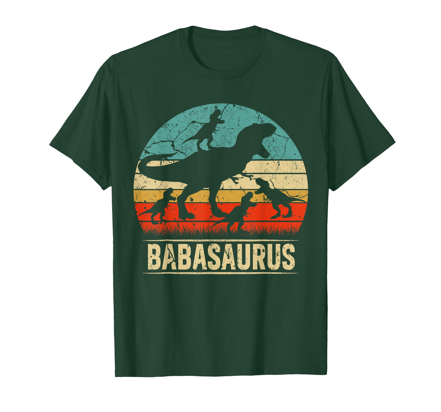 Baba Dinosaur T Rex Babasaurus 4 kids Family Matching T-Shirt
