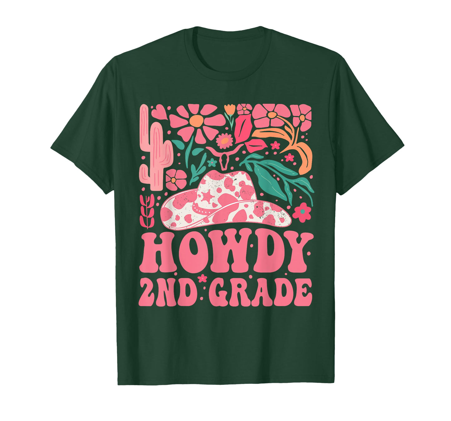 Howdy Second Grade Western Cowgirls 2nd Grade Squad Teacher T-Shirt