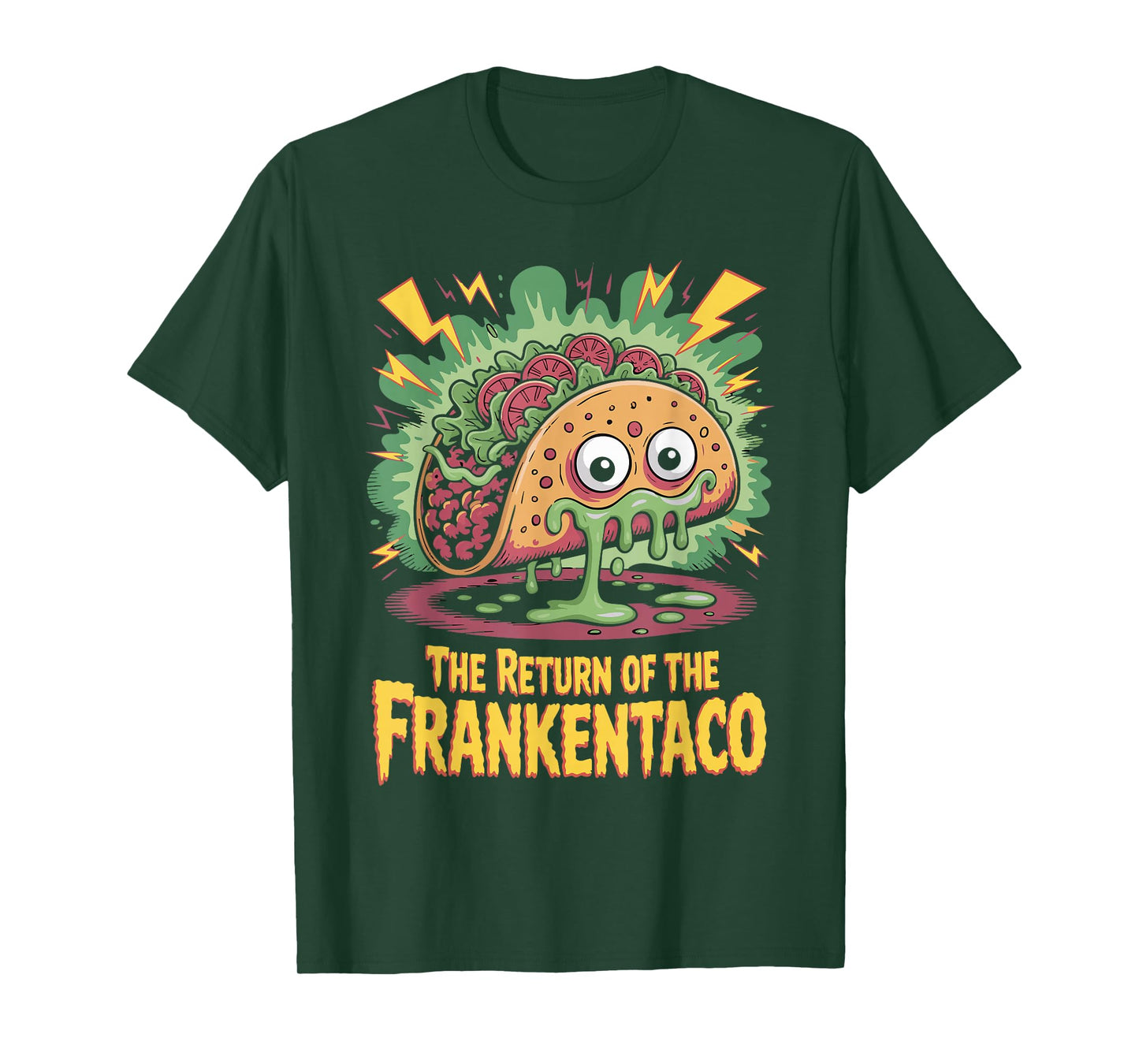 The Return of Franken Tacos Horror Parody T-Shirt