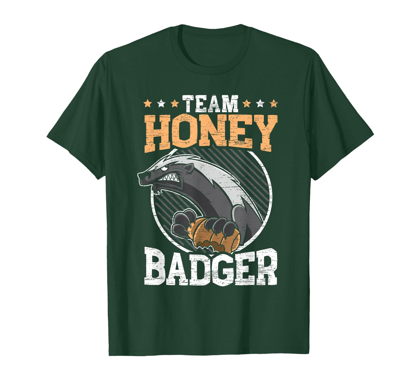 Team Honey Badger Fearless Animal Ratel Courageous Carnivore T-Shirt