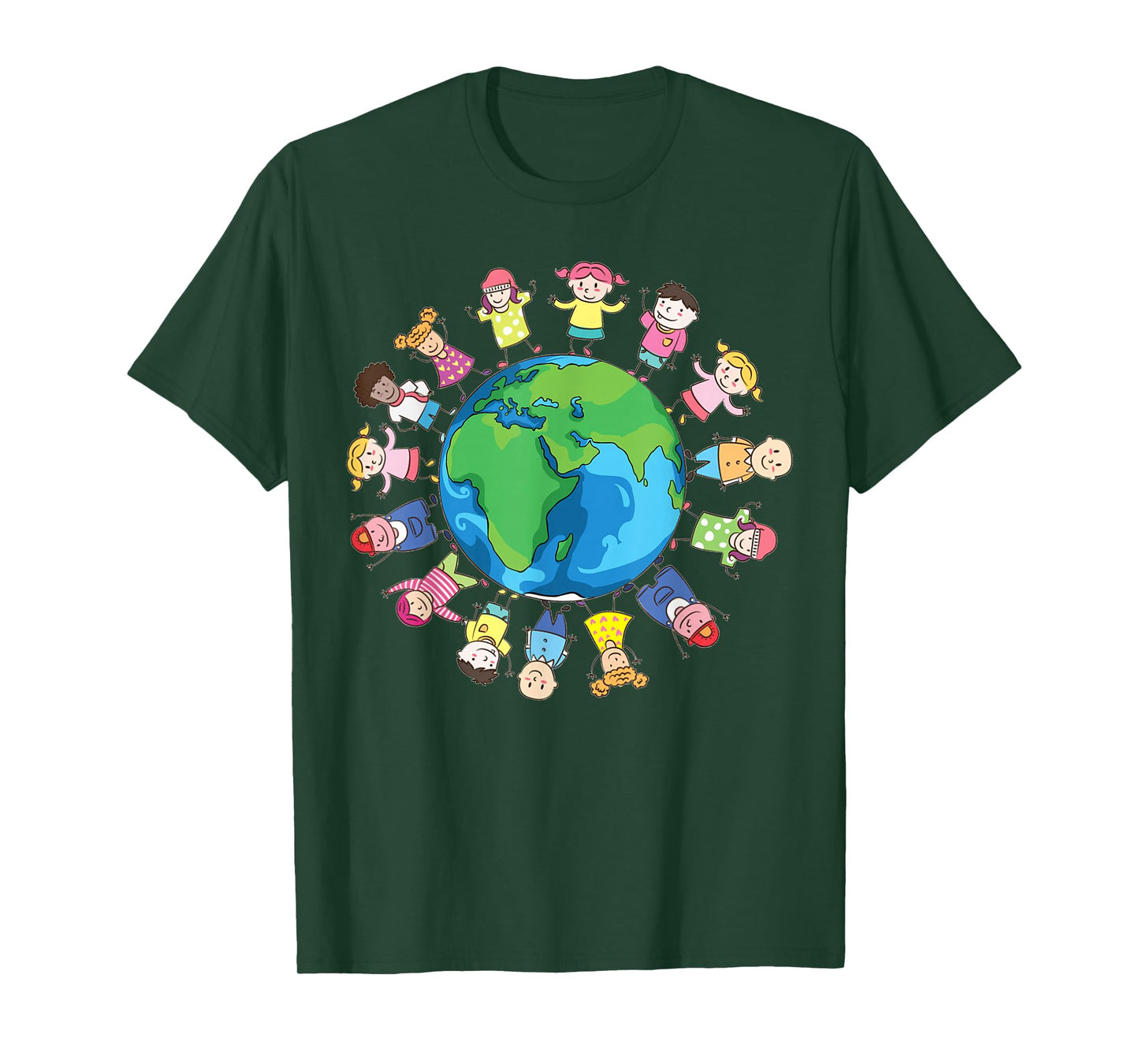 Happy Earth Day Children Around the World Fuuny Planet Save T-Shirt
