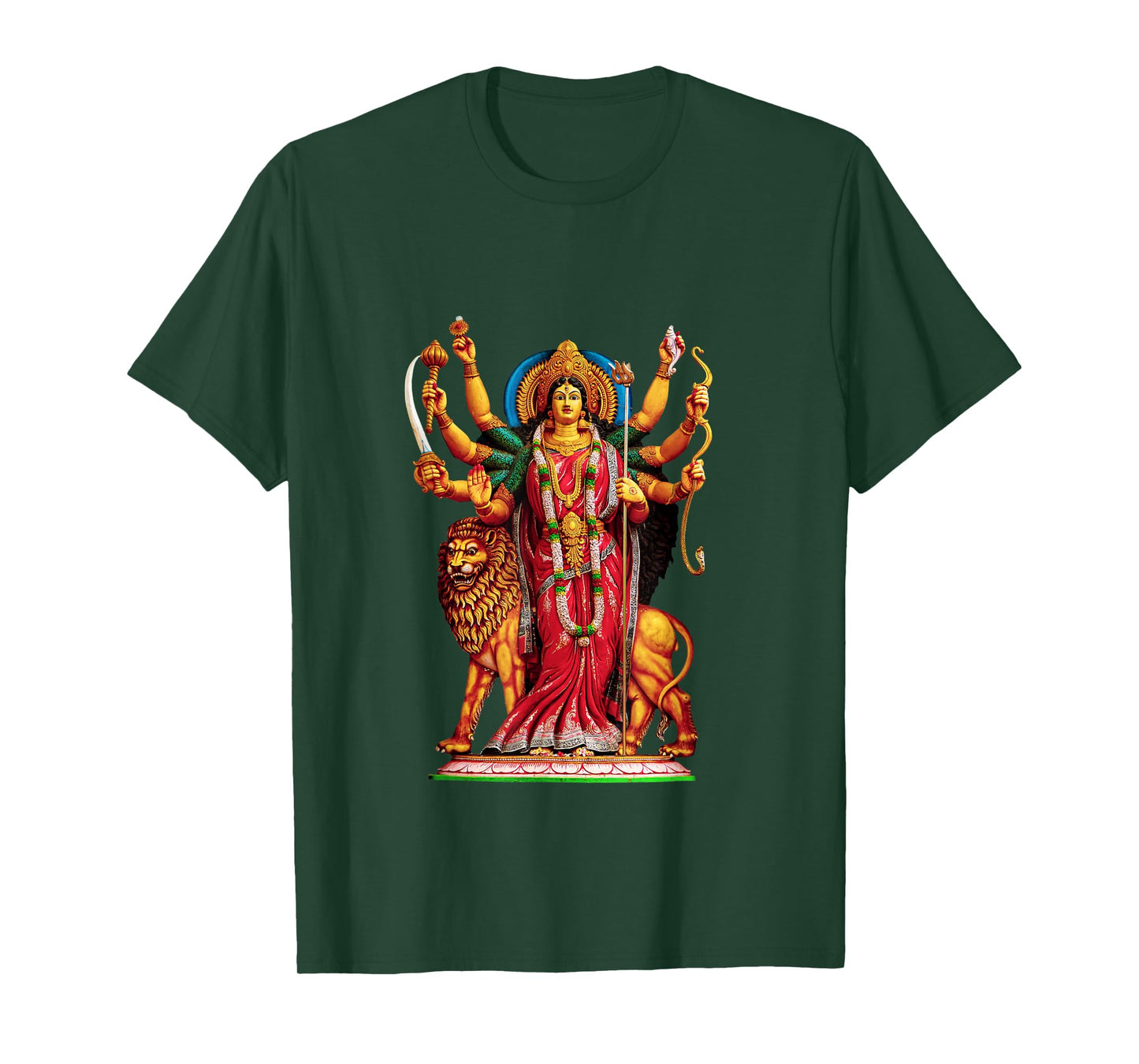 Clever Witty Durga Designs Women's Durga Hindu Religion Divine Glory Goddess T-Shirt