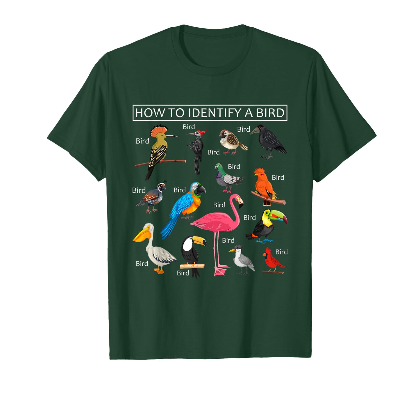 How To Identify A Bird Funny Birds Lover Nature Birdwatcher T-Shirt