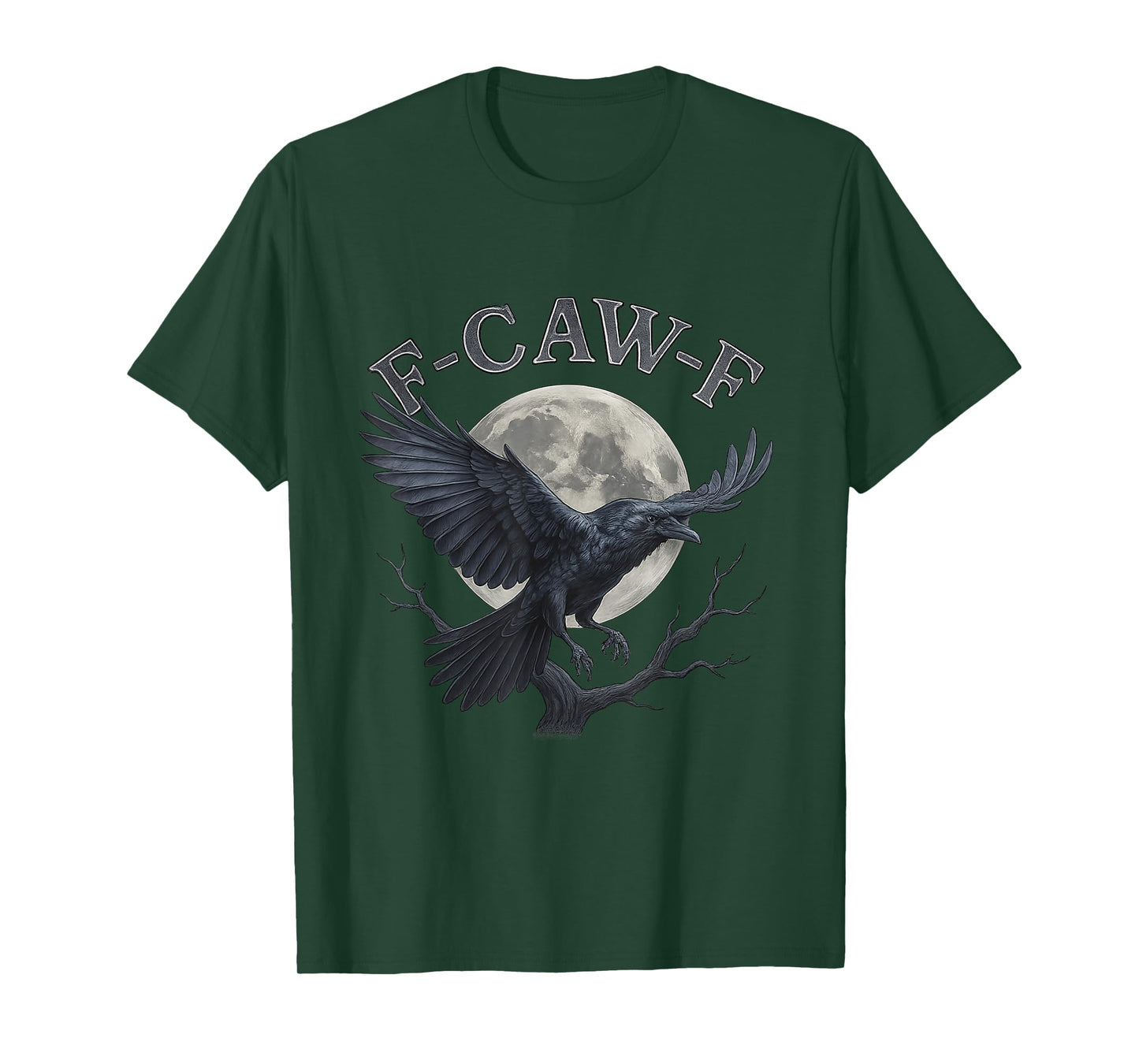 Funny F-Caw-F Raven Bird Saying Meme Graphic FCawF Crow T-Shirt