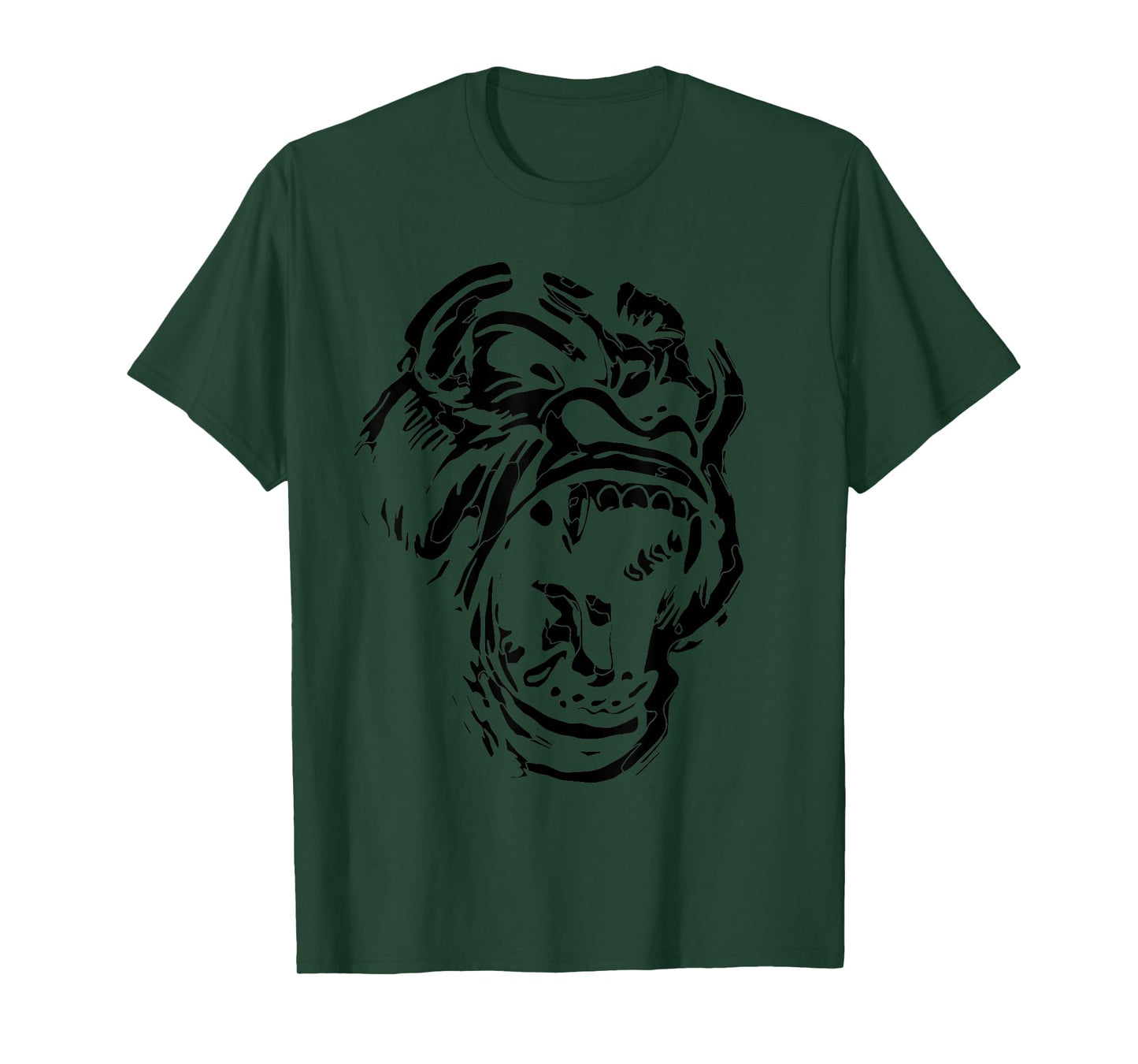 Angry Gorilla Silverback Image Picture Gorillas Tattoo Art T-Shirt