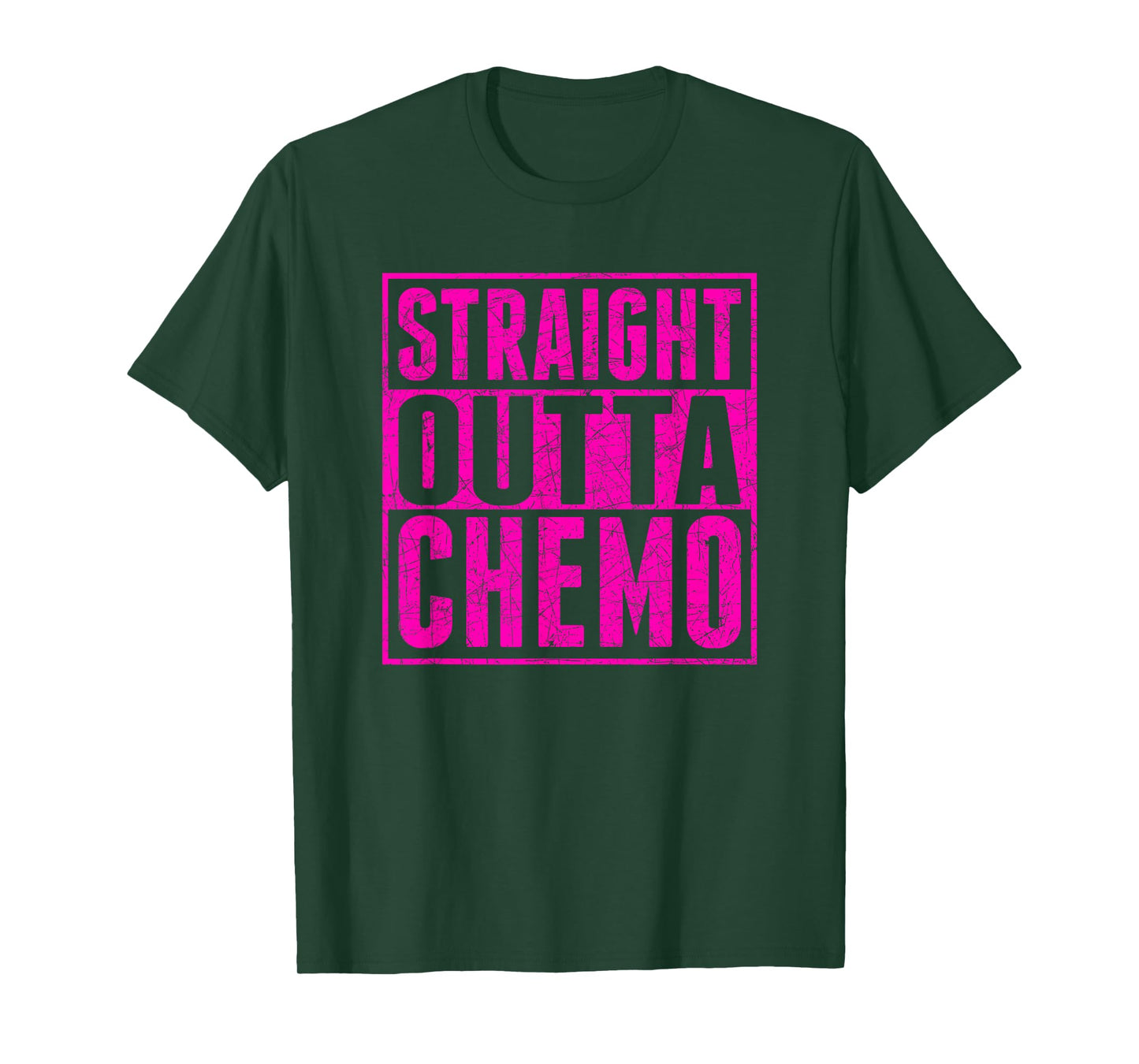 Straight Outta Chemo Breast Cancer Awareness T-Shirt