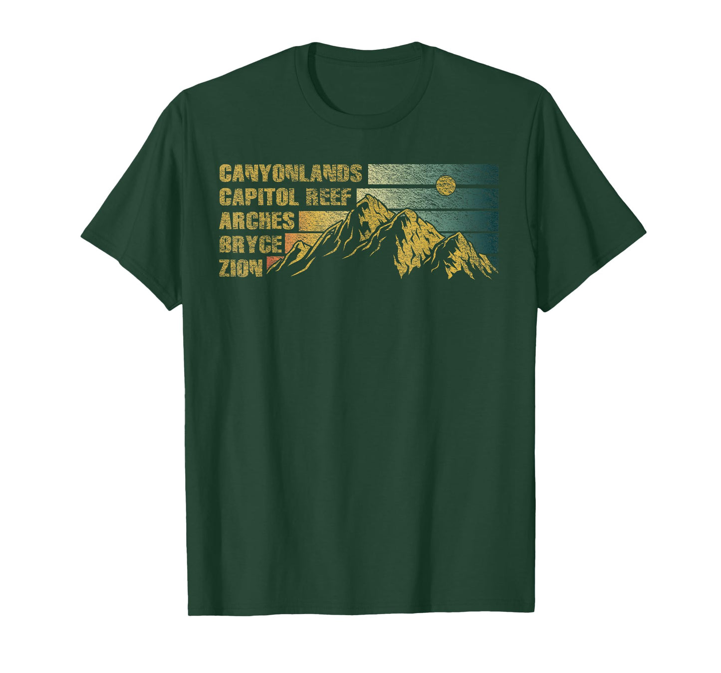 Vintage Utah Souvenir Big 5 Utah Mighty Five National Park T-Shirt