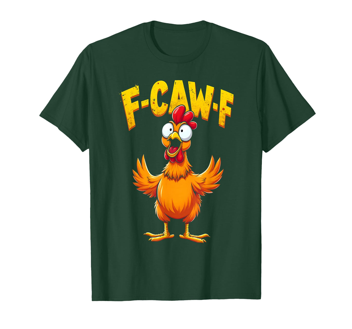 F Caw F Funny Chicken Halloween Meme F-Cow-F T-Shirt