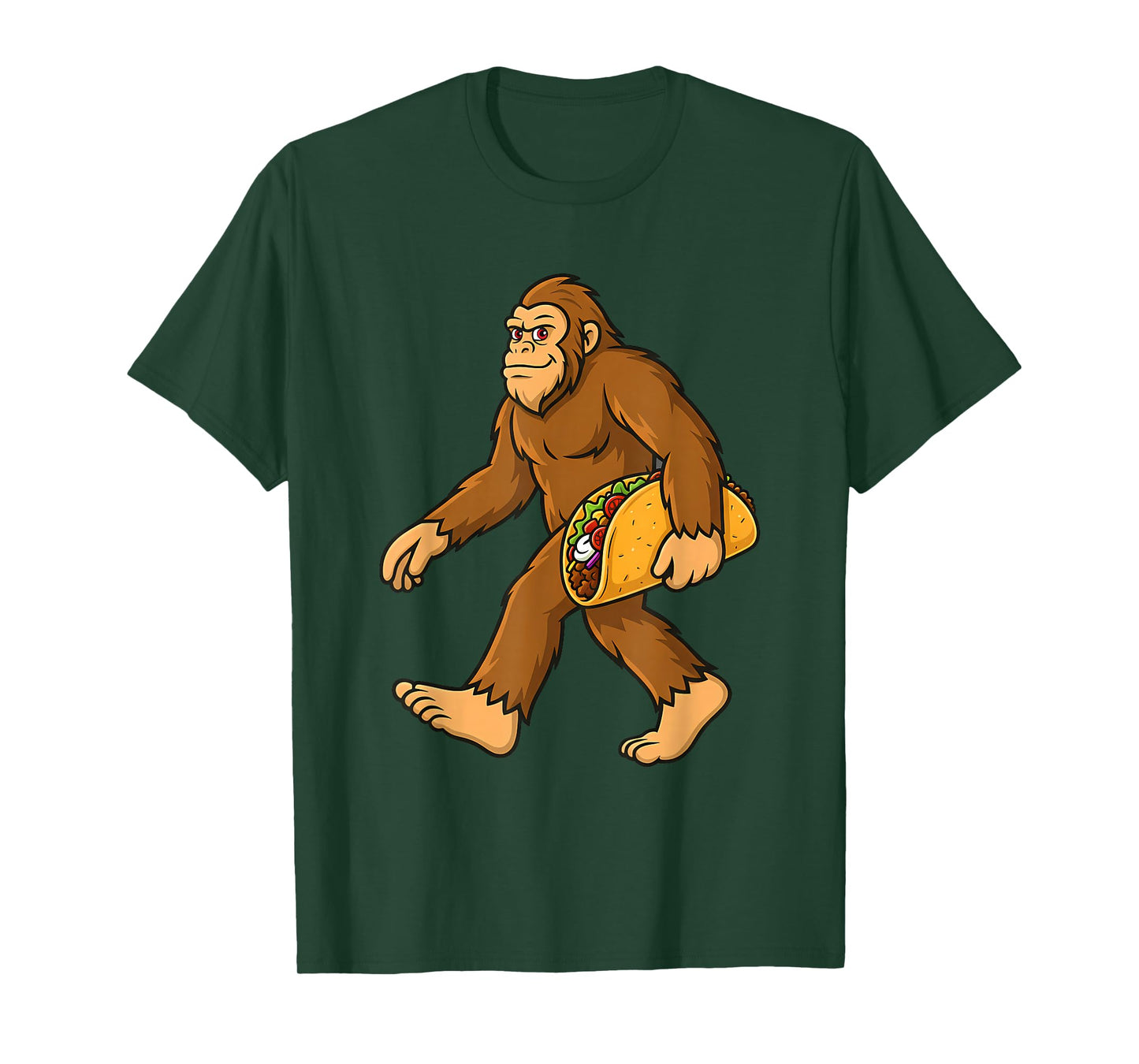 Bigfoot Taco Lover Sasquatch Cinco De Mayo Mexican Food T-Shirt