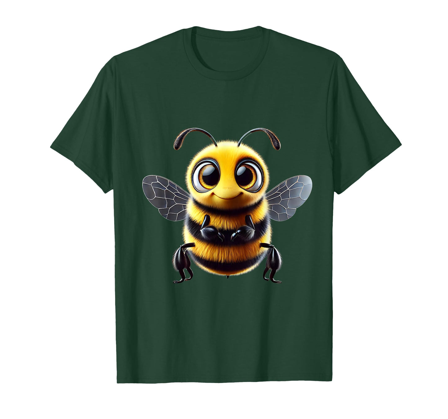 Cute Smiling Bee Cartoon Art T-Shirt