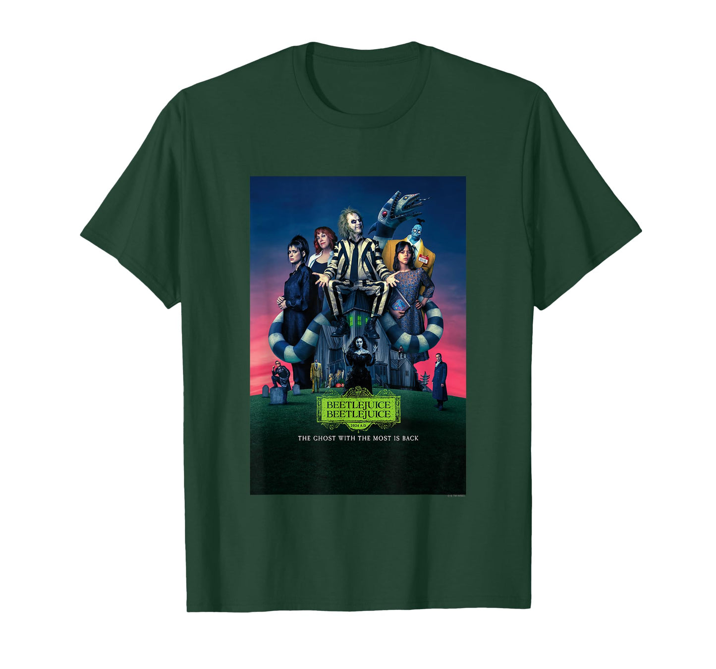 Beetlejuice Beetlejuice The Ghost With The Most Movie Poster T-Shirt