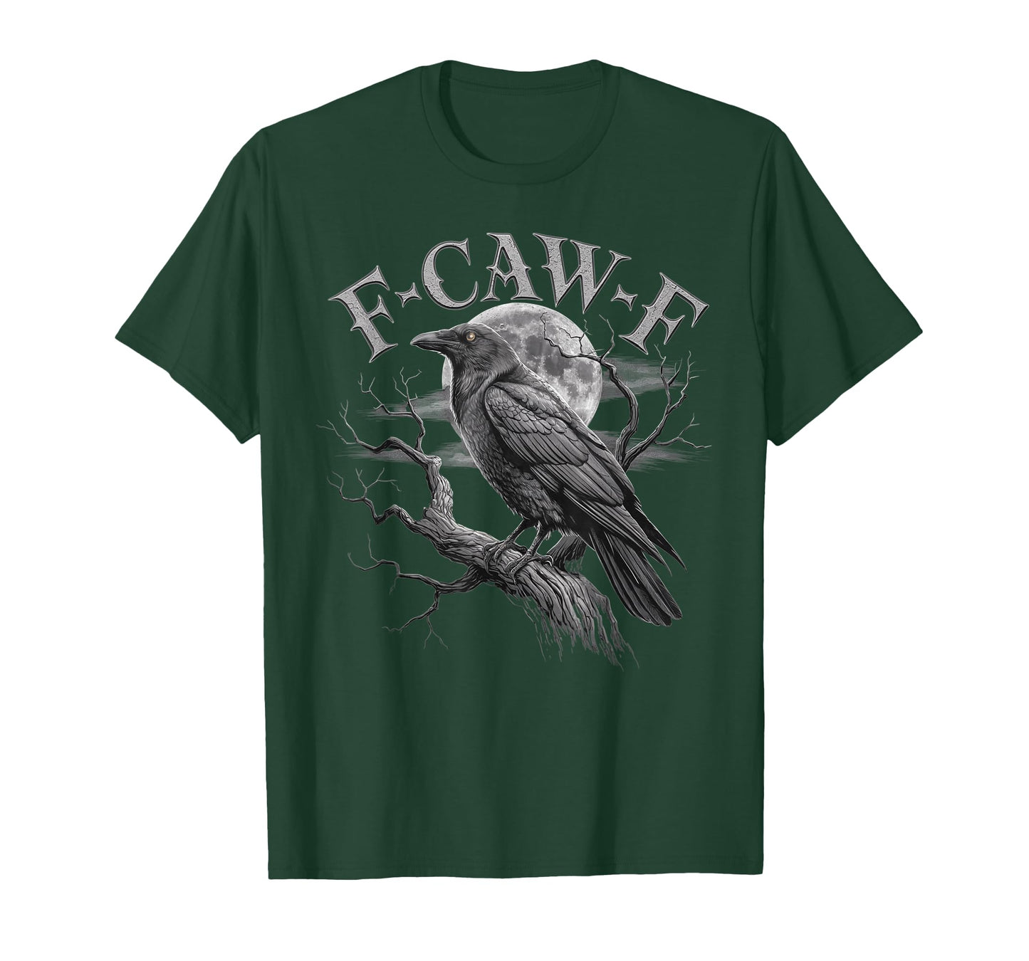 Black Crow, F-Caw-F Funny Black Bird Funny F CAW F Crow T-Shirt