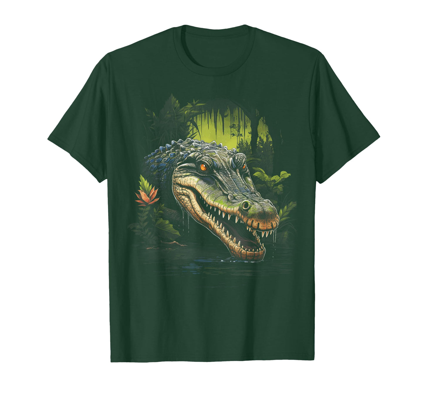Crocodile Alligator Animal Illustration T-Shirt