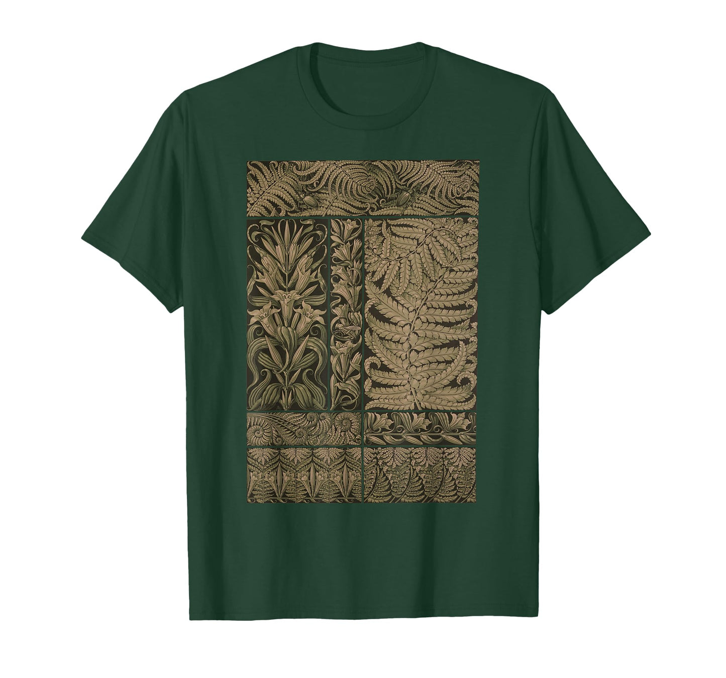 Fern Botanical Plant Botany Vintage Wild flower T-Shirt