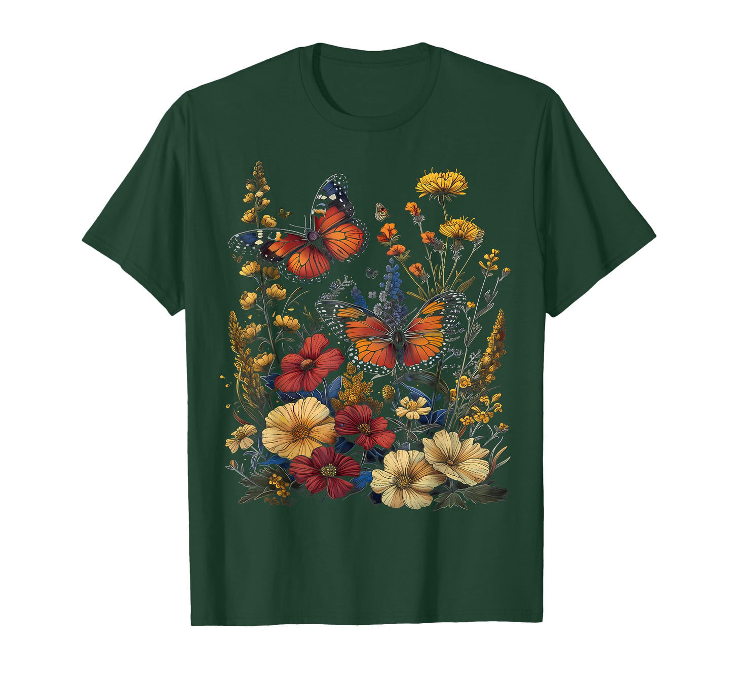 Pollinator Garden Design Wildlife Flowers Native Plants T-Shirt