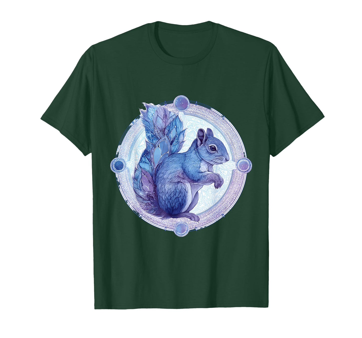 Squirrel Animal Art Portrait Wildlife Forest Squirrel Lover T-Shirt