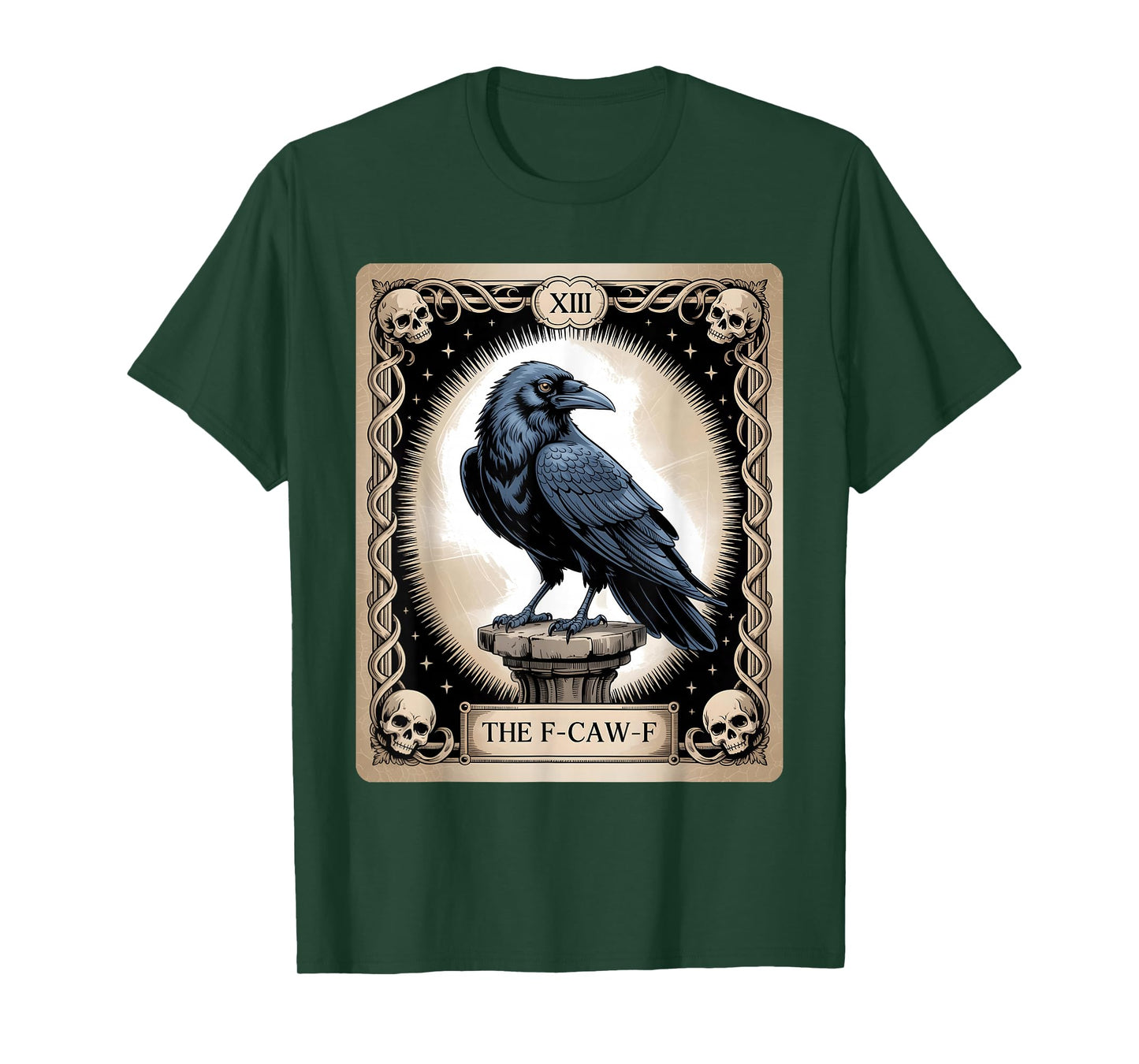 The F-Caw-F Crow Tarot Card Witty Pun T-Shirt